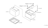 Diagram for Infiniti M45 Battery Tray - 24420-AG000