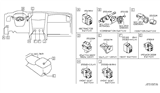 Diagram for Infiniti QX80 Door Lock Switch - 25268-1LA0A