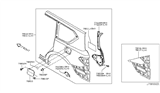 Diagram for Infiniti QX56 Fuel Door Hinge - 78836-AL500