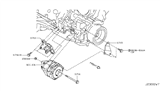 Diagram for 2016 Infiniti QX80 Alternator Bracket - 11710-1LA0A