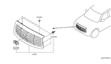 Diagram for 2019 Infiniti QX80 Grille - 62310-6GW0A