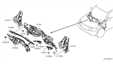 Diagram for 2011 Infiniti QX56 Dash Panels - 67355-1LA0A