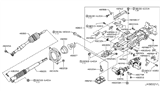 Diagram for Infiniti QX80 Steering Column Cover - 48950-1LA0A