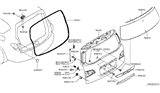 Diagram for Infiniti QX56 Lift Support - 90450-1LA1A