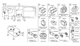 Diagram for Infiniti Seat Heater Switch - 25500-1BA2A