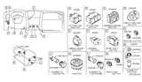 Diagram for Infiniti QX80 Door Lock Switch - 251B3-1LA2A
