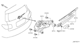 Diagram for Infiniti QX80 Wiper Blade - 28790-1LA0A