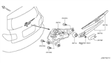 Diagram for 2013 Infiniti QX56 Wiper Blade - 28790-1LA0A