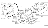 Diagram for 2022 Infiniti QX80 Liftgate Hinge - 90400-CY200