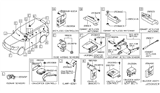 Diagram for Infiniti FX35 Parking Assist Distance Sensor - 25994-1BA3E