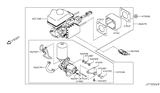 Diagram for Infiniti QX80 Brake Booster - 46007-5ZA2B