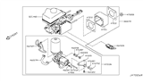 Diagram for 2022 Infiniti QX80 Brake Booster - 47210-1LA0A