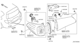 Diagram for Infiniti QX80 Tail Light - 26550-1LA0B