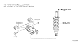 Diagram for 2013 Infiniti QX56 Shock Absorber - E6101-1LA7A