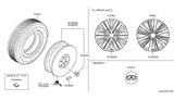 Diagram for 2022 Infiniti QX80 Wheel Cover - 40342-6GW0A