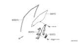 Diagram for Infiniti QX80 Window Regulator - 80720-1LA0A