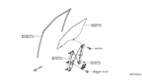 Diagram for Infiniti QX56 Window Motor - 80730-1LE0A