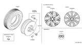 Diagram for Infiniti QX80 Wheel Cover - 40342-1LB4A