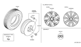 Diagram for 2017 Infiniti QX80 Lug Nuts - 40224-1LA3A