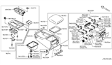 Diagram for 2015 Infiniti QX80 Center Console Base - 96910-5ZM0A