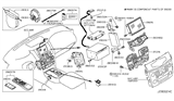 Diagram for Infiniti QX70 Climate Control Module - 28091-1JA3A