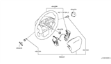Diagram for Infiniti QX56 Steering Wheel - 48430-1LA3A
