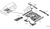 Diagram for Infiniti QX56 Floor Pan - G4312-1LAMB