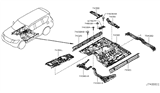 Diagram for 2011 Infiniti QX56 Floor Pan - G4312-1LAMB