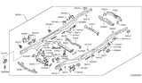 Diagram for Infiniti QX80 Exhaust Hanger - 50472-1LA0A