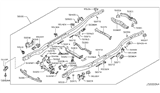 Diagram for 2013 Infiniti QX56 Exhaust Hanger - 50472-1LA0A