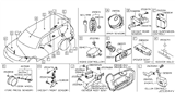 Diagram for 2019 Infiniti QX80 Body Control Module - 284E7-6WN1A