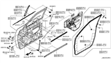 Diagram for 2013 Infiniti QX56 Weather Strip - 80830-1LA0B