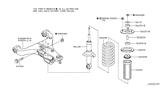 Diagram for Infiniti QX56 Shock Absorber - E6110-1LA0A