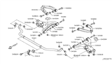 Diagram for Infiniti QX80 Control Arm - 54501-1LA0D