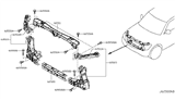 Diagram for 2014 Infiniti QX80 Radiator Support - 62510-1LA0B