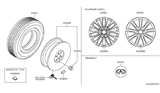 Diagram for 2017 Infiniti QX80 Wheel Cover - D0342-1A70B