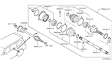 Diagram for 2014 Infiniti QX80 Axle Shaft - 39600-1LA0A