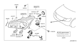 Diagram for Infiniti QX80 Light Socket - 26038-1LA0A