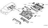 Diagram for 2017 Infiniti QX80 Floor Pan - G4512-1LAMA