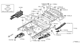 Diagram for Infiniti QX56 Exhaust Heat Shield - 74754-1LA0A