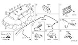 Diagram for Infiniti QX56 Antenna Cable - 28241-1LA2C