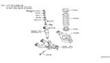 Diagram for Infiniti QX56 Shock And Strut Mount - 55322-1LA0A