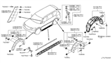 Diagram for Infiniti Mud Flaps - 63810-1LK0A