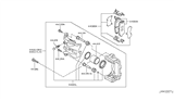 Diagram for 2017 Infiniti QX80 Brake Caliper Repair Kit - D4120-01A01