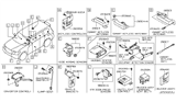 Diagram for 2017 Infiniti QX80 Air Bag Control Module - K8820-6GW3A