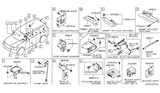 Diagram for 2020 Infiniti QX80 Air Bag Sensor - K8820-6GW3A