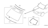 Diagram for Infiniti QX56 Windshield - G2700-1V83B