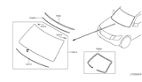 Diagram for Infiniti QX56 Windshield - G2700-1LA1B