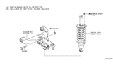 Diagram for Infiniti Shock Absorber - E6101-1LA7D