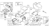 Diagram for 2011 Infiniti QX56 Ashtray - 68800-1LA0A